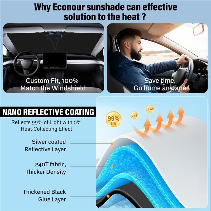 imageToyota Tacoma 20162025 Windshield Sunshade  4Layer 240T Front Window Shade Custom Fit for Toyota Tacoma 2Dr4Dr Pickup Truck  Sun Visor Blocks 100 UV Rays ampamp HeatFit for Hyundai Sonata 20202025