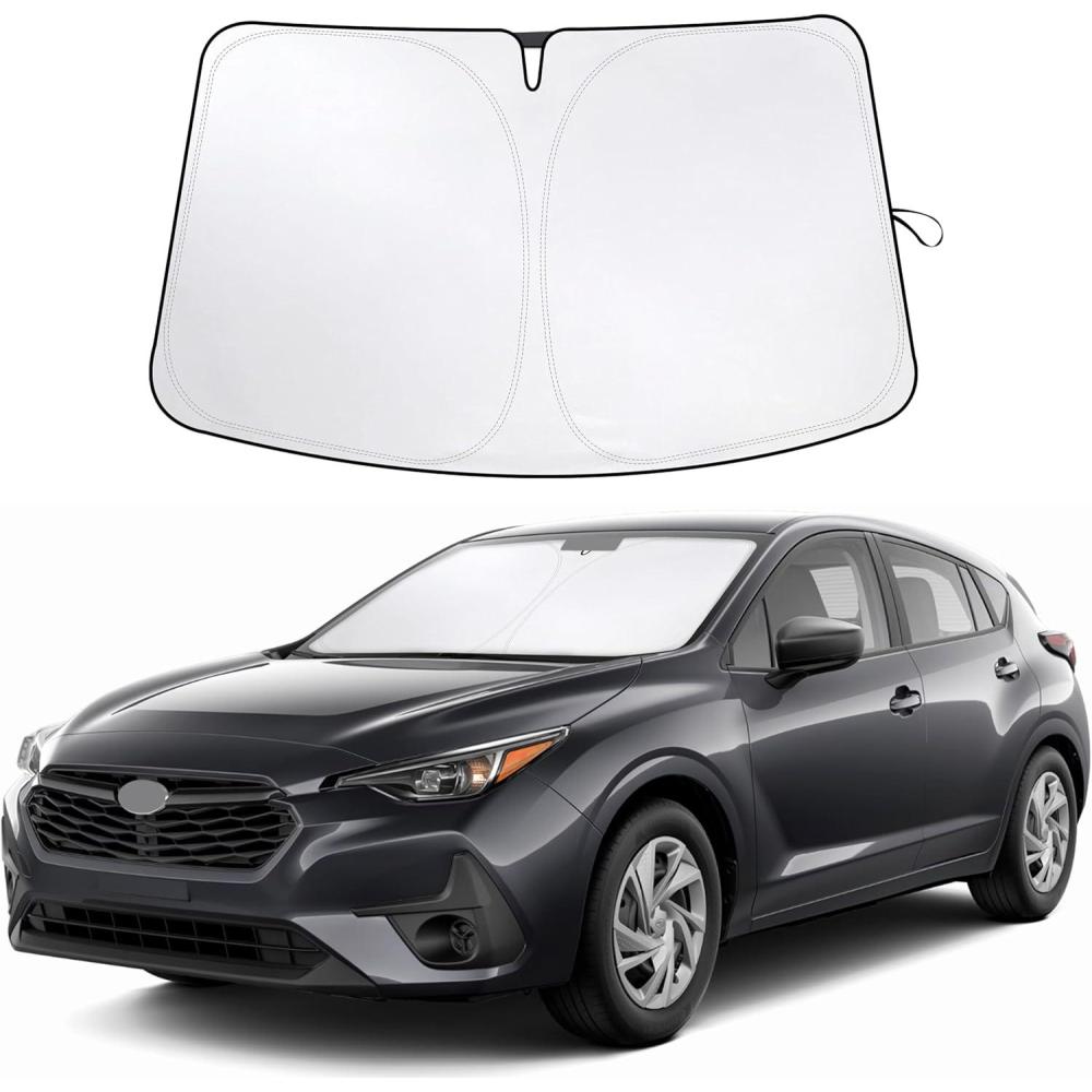imageToyota Tacoma 20162025 Windshield Sunshade  4Layer 240T Front Window Shade Custom Fit for Toyota Tacoma 2Dr4Dr Pickup Truck  Sun Visor Blocks 100 UV Rays ampamp HeatFit for Subaru Impreza 20152025