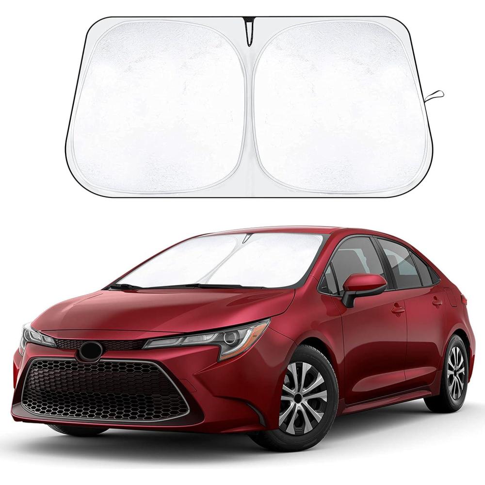 imageToyota Tacoma 20162025 Windshield Sunshade  4Layer 240T Front Window Shade Custom Fit for Toyota Tacoma 2Dr4Dr Pickup Truck  Sun Visor Blocks 100 UV Rays ampamp HeatFit for Toyota Corolla 20192025