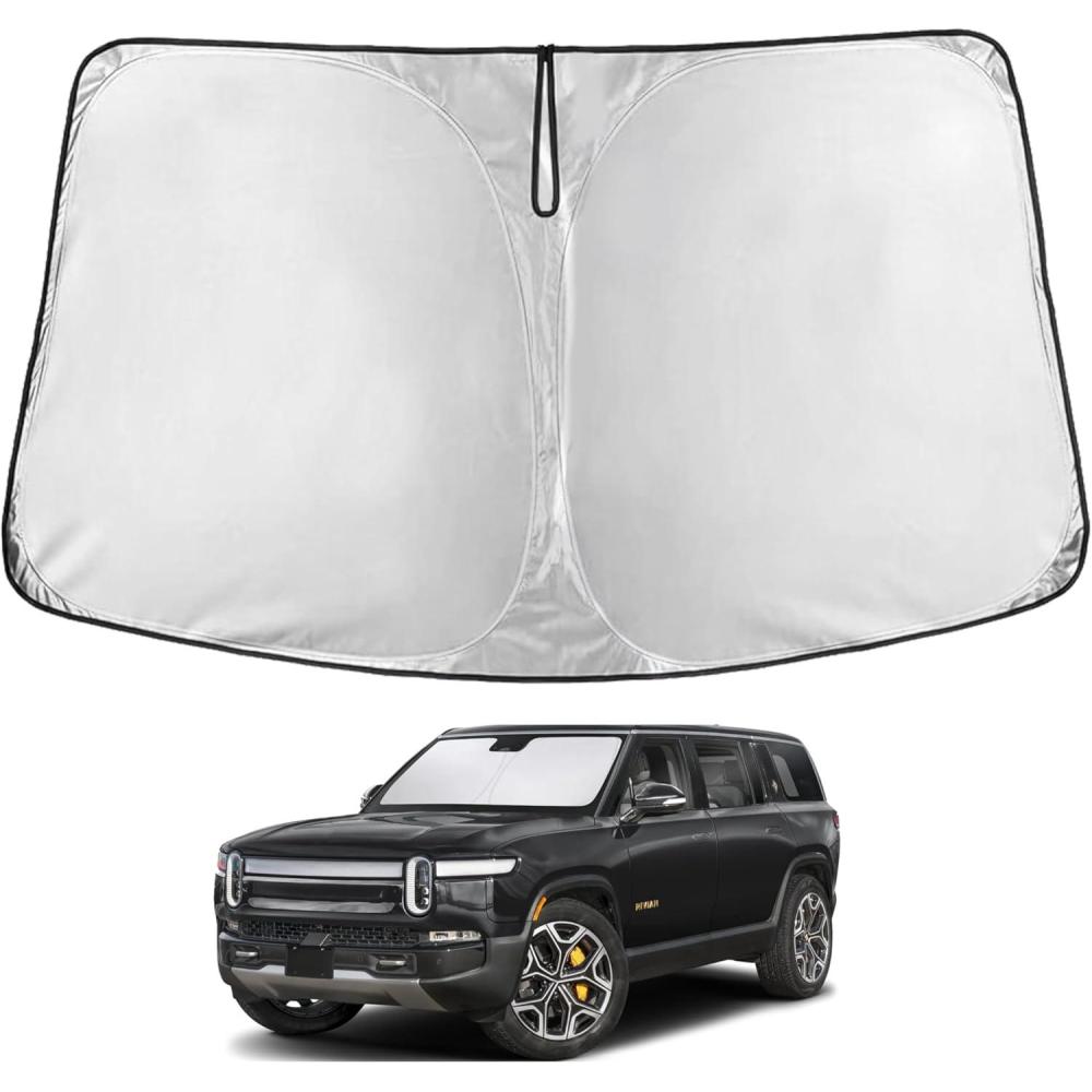 imageToyota Tacoma 20162025 Windshield Sunshade  4Layer 240T Front Window Shade Custom Fit for Toyota Tacoma 2Dr4Dr Pickup Truck  Sun Visor Blocks 100 UV Rays ampamp HeatFit For RivianR1S 20222025