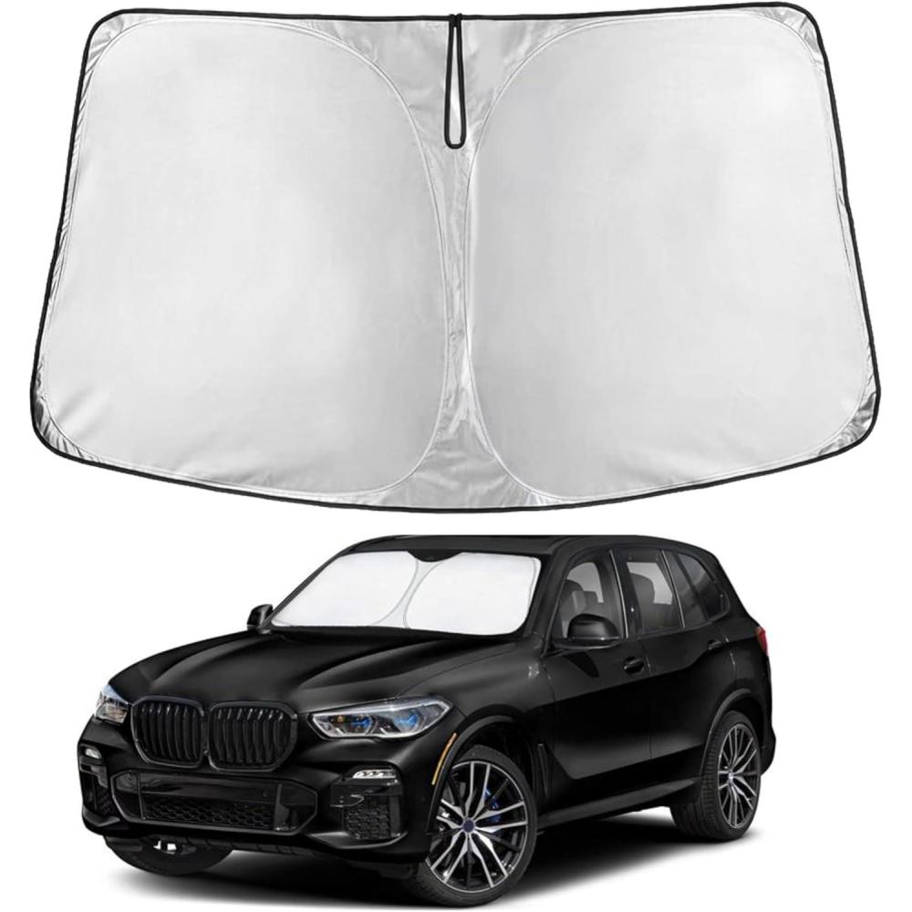 imageToyota Tacoma 20162025 Windshield Sunshade  4Layer 240T Front Window Shade Custom Fit for Toyota Tacoma 2Dr4Dr Pickup Truck  Sun Visor Blocks 100 UV Rays ampamp HeatFit For BMW X3 20182025