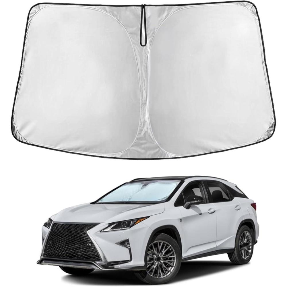imageToyota Tacoma 20162025 Windshield Sunshade  4Layer 240T Front Window Shade Custom Fit for Toyota Tacoma 2Dr4Dr Pickup Truck  Sun Visor Blocks 100 UV Rays ampamp HeatFit For Lexus RX 20232025