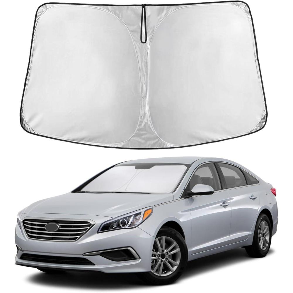 imageToyota Tacoma 20162025 Windshield Sunshade  4Layer 240T Front Window Shade Custom Fit for Toyota Tacoma 2Dr4Dr Pickup Truck  Sun Visor Blocks 100 UV Rays ampamp HeatFit for Hyundai Sonata 20202025