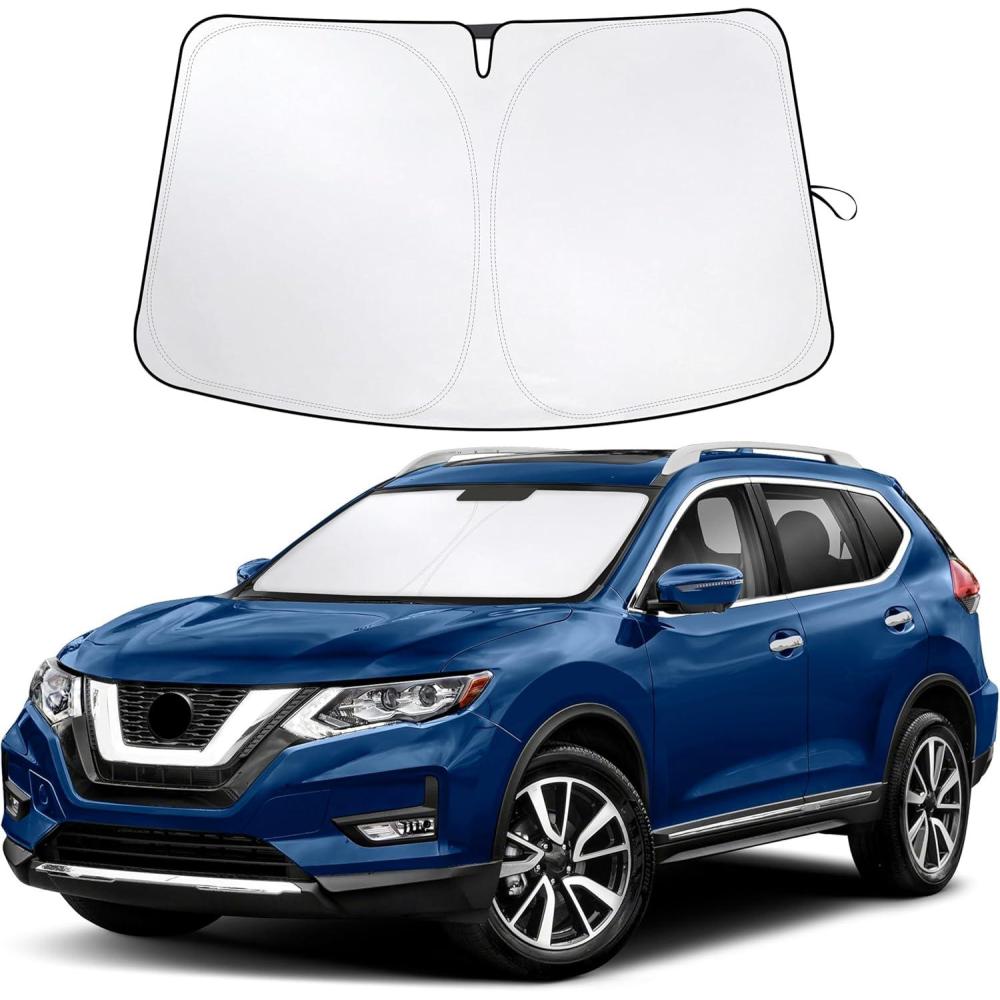 imageToyota Tacoma 20162025 Windshield Sunshade  4Layer 240T Front Window Shade Custom Fit for Toyota Tacoma 2Dr4Dr Pickup Truck  Sun Visor Blocks 100 UV Rays ampamp HeatFit for Nissan Rogue20142020