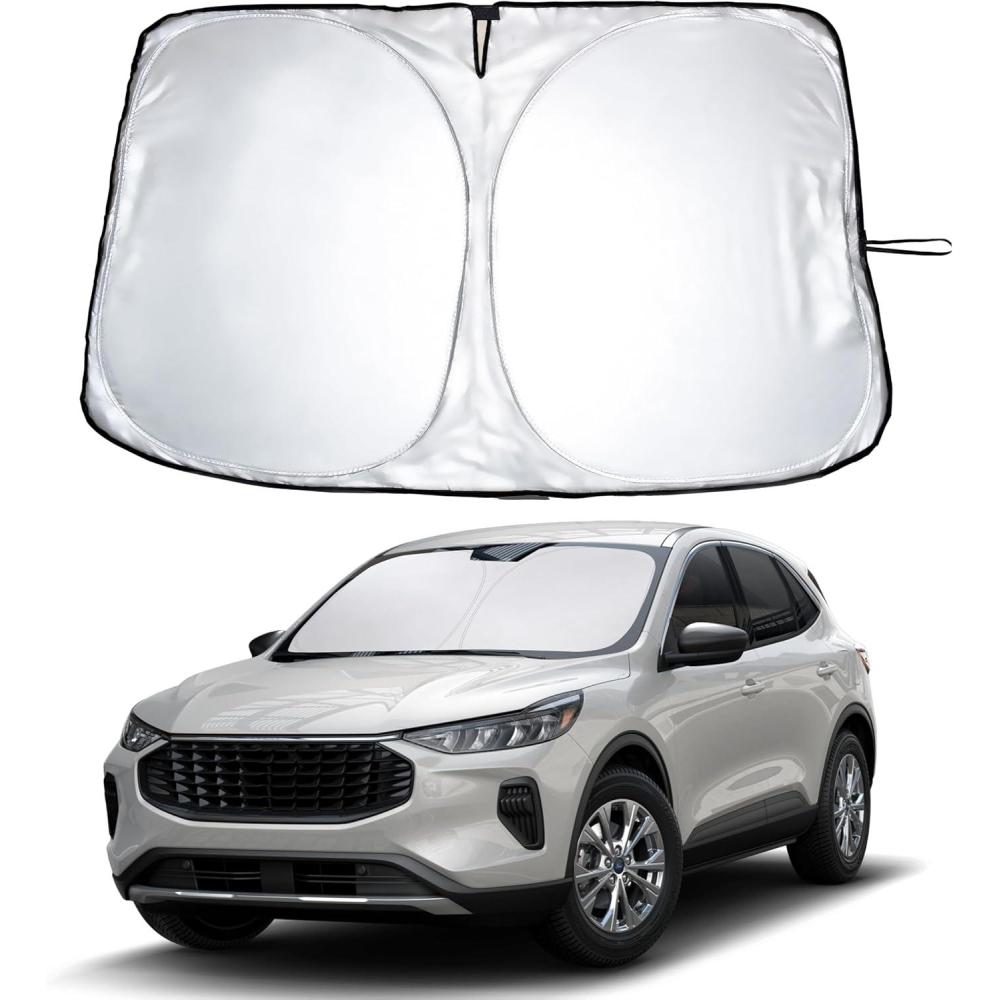 imageToyota Tacoma 20162025 Windshield Sunshade  4Layer 240T Front Window Shade Custom Fit for Toyota Tacoma 2Dr4Dr Pickup Truck  Sun Visor Blocks 100 UV Rays ampamp HeatFit For Ford Escape 20202025
