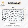 imageEcoNour 240T Windshield Sun Shade Patriotic Design  American Flag ampamp Bald Eagle  UV ampamp Heat Protection for Cars Interior Cool Trucks SUVs  Foldable Reflective Sun Visor 64quot x 32quotPuppy Foot