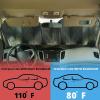 imageEcoNour Accordion Car Windshield Sun Shade American Flag Design  Reflective Car Window Shades for UV Protection ampamp Heat Block  Foldable Sun Shield for Front Window  58 x 275 InchesGray