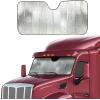 imageEcoNour Accordion Car Windshield Sun Shade American Flag Design  Reflective Car Window Shades for UV Protection ampamp Heat Block  Foldable Sun Shield for Front Window  58 x 275 InchesSilver
