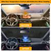 imageEcoNour Accordion Foldable Windshield Sun Shade  Premium Reflective Sun Visor for SUVs ampamp Pickups Windshields  UV ampamp Heat Reflective Sunshade with Durable DualLayer Design  Large 58 x 28XLarge