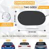 imageEcoNour Back Window Sun Shade for Car  Baby Car Shades Rear Window Sunshade with 99 Sun Protection from UV and Heat  Complete Coverage for Rear Window Sun Visor  Fits All Cars  Small 30quotx15quotMedium