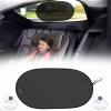 imageEcoNour Back Window Sun Shade for Car  Baby Car Shades Rear Window Sunshade with 99 Sun Protection from UV and Heat  Complete Coverage for Rear Window Sun Visor  Fits All Cars  Small 30quotx15quotMedium