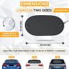 imageEcoNour Back Window Sun Shade for Car  Baby Car Shades Rear Window Sunshade with 99 Sun Protection from UV and Heat  Complete Coverage for Rear Window Sun Visor  Fits All Cars  Small 30quotx15quotMedium
