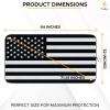 imageEcoNour Camoflage American Flag Windshield Sun Shade 240T Reflective Polyester Blocks 99 UV ampamp Heat Protection  Patriotic Car Accessory Sedans Hatchbacks Small SUVs  Universal Fit 64quot x 33quotBlack