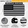 imageEcoNour Camoflage American Flag Windshield Sun Shade 240T Reflective Polyester Blocks 99 UV ampamp Heat Protection  Patriotic Car Accessory Sedans Hatchbacks Small SUVs  Universal Fit 64quot x 33quotBlack