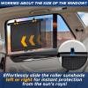imageEcoNour Car Side Window Sun Shade 2 Pack  Upgraded Roller Sunshade for Kids  Baby Window Shades for UV and Sun Glare Protection  Travel Accessories 15quotx17quot