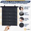 imageEcoNour Car Side Window Sun Shade 2 Pack  Upgraded Roller Sunshade for Kids  Baby Window Shades for UV and Sun Glare Protection  Travel Accessories 15quotx17quot