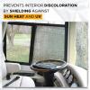 imageEcoNour RV Door Window Shade 2 Pack Trailer RV Skylight Covering Total UV Protection  Foldable Window Sunshade  Blinds for Camper Windows  Camping Accessories for Travel Trailer  16quot x 25quotSilver