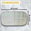 imageEcoNour RV Door Window Shade 2 Pack Trailer RV Skylight Covering Total UV Protection  Foldable Window Sunshade  Blinds for Camper Windows  Camping Accessories for Travel Trailer  16quot x 25quotSilver