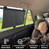 imageEcoNour Side Window Sunshade for Baby 2 Pack with Headrest Hook  Window Shades for Baby  Back Window Sun Shade for Car fits SUV and Trucks 18quot x 20quot