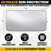 imageFoldable Windshield Sun Shade for Car  240T Reflective UV and Heat Shield with Storage Bag  Keeps Interior Cool  Universal Fit for Sedans SUVs and Trucks  Medium 64quot x 32quotLarge