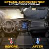 imageFoldable Windshield Sun Shade for Car  240T Reflective UV and Heat Shield with Storage Bag  Keeps Interior Cool  Universal Fit for Sedans SUVs and Trucks  Medium 64quot x 32quotXLarge