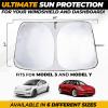 imageFoldable Windshield Sun Shade for Car  240T Reflective UV and Heat Shield with Storage Bag  Keeps Interior Cool  Universal Fit for Sedans SUVs and Trucks  Medium 64quot x 32quotXXLarge