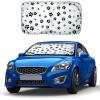 imageEcoNour 240T Windshield Sun Shade Patriotic Design  American Flag ampamp Bald Eagle  UV ampamp Heat Protection for Cars Interior Cool Trucks SUVs  Foldable Reflective Sun Visor 64quot x 32quotPuppy Foot