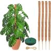 imageEcoNour 28quot 2 Pack Moss Pole  Moss Pole Monstera Plant Support  Plant Sticks for Indoor Climbing Plants  Support for Potted Plants Like Pothos Philodendrons and More28 Inches  4 PCS