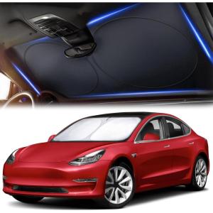 imageFoldable Windshield Sun Shade for Car  240T Reflective UV and Heat Shield with Storage Bag  Keeps Interior Cool  Universal Fit for Sedans SUVs and Trucks  Medium 64quot x 32quotXXLarge