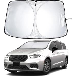 imageToyota Tacoma 20162025 Windshield Sunshade  4Layer 240T Front Window Shade Custom Fit for Toyota Tacoma 2Dr4Dr Pickup Truck  Sun Visor Blocks 100 UV Rays ampamp HeatFit For Chrysler Pacifica 20172025