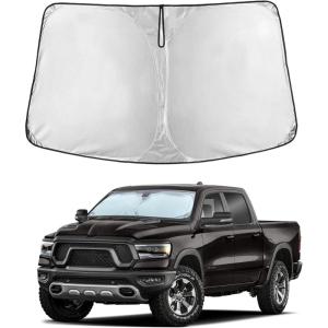 imageToyota Tacoma 20162025 Windshield Sunshade  4Layer 240T Front Window Shade Custom Fit for Toyota Tacoma 2Dr4Dr Pickup Truck  Sun Visor Blocks 100 UV Rays ampamp HeatFit for Ram Truck 20192025