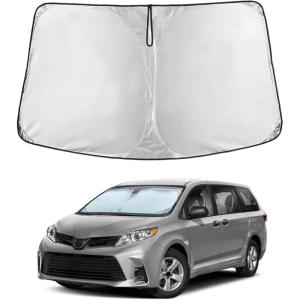imageToyota Tacoma 20162025 Windshield Sunshade  4Layer 240T Front Window Shade Custom Fit for Toyota Tacoma 2Dr4Dr Pickup Truck  Sun Visor Blocks 100 UV Rays ampamp HeatFit for Toyata Sienna 20212025