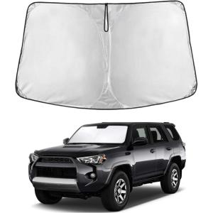 imageToyota Tacoma 20162025 Windshield Sunshade  4Layer 240T Front Window Shade Custom Fit for Toyota Tacoma 2Dr4Dr Pickup Truck  Sun Visor Blocks 100 UV Rays ampamp HeatFit for Toyota 4Runner20102025