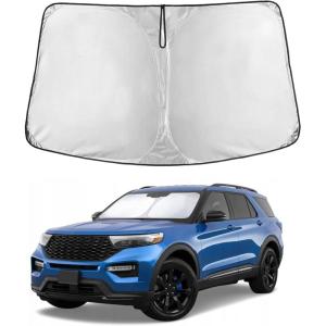 imageToyota Tacoma 20162025 Windshield Sunshade  4Layer 240T Front Window Shade Custom Fit for Toyota Tacoma 2Dr4Dr Pickup Truck  Sun Visor Blocks 100 UV Rays ampamp HeatFit for Ford Explorer 20202025