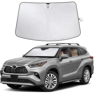 imageToyota Tacoma 20162025 Windshield Sunshade  4Layer 240T Front Window Shade Custom Fit for Toyota Tacoma 2Dr4Dr Pickup Truck  Sun Visor Blocks 100 UV Rays ampamp HeatFit for Toyota Highlander 20202025