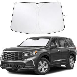 imageToyota Tacoma 20162025 Windshield Sunshade  4Layer 240T Front Window Shade Custom Fit for Toyota Tacoma 2Dr4Dr Pickup Truck  Sun Visor Blocks 100 UV Rays ampamp HeatFit for Honda pilot20162025
