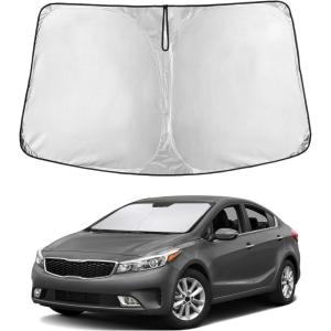 imageToyota Tacoma 20162025 Windshield Sunshade  4Layer 240T Front Window Shade Custom Fit for Toyota Tacoma 2Dr4Dr Pickup Truck  Sun Visor Blocks 100 UV Rays ampamp HeatFit for Kia Fort 20192025