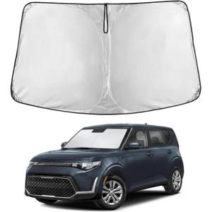 imageToyota Tacoma 20162025 Windshield Sunshade  4Layer 240T Front Window Shade Custom Fit for Toyota Tacoma 2Dr4Dr Pickup Truck  Sun Visor Blocks 100 UV Rays ampamp HeatFit for Kia soul 20202025