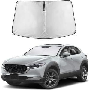 imageToyota Tacoma 20162025 Windshield Sunshade  4Layer 240T Front Window Shade Custom Fit for Toyota Tacoma 2Dr4Dr Pickup Truck  Sun Visor Blocks 100 UV Rays ampamp HeatFit For Mazda CX30 20202025