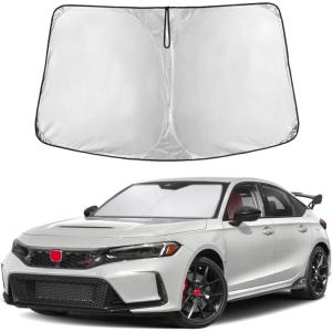 imageToyota Tacoma 20162025 Windshield Sunshade  4Layer 240T Front Window Shade Custom Fit for Toyota Tacoma 2Dr4Dr Pickup Truck  Sun Visor Blocks 100 UV Rays ampamp HeatFit for Honda Civic 2022 2025