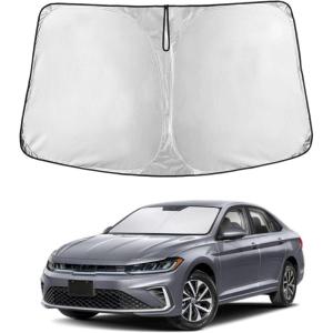 imageToyota Tacoma 20162025 Windshield Sunshade  4Layer 240T Front Window Shade Custom Fit for Toyota Tacoma 2Dr4Dr Pickup Truck  Sun Visor Blocks 100 UV Rays ampamp HeatFit For Volkswagen Jetta 20192025