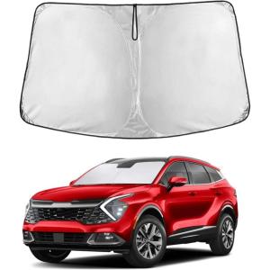 imageToyota Tacoma 20162025 Windshield Sunshade  4Layer 240T Front Window Shade Custom Fit for Toyota Tacoma 2Dr4Dr Pickup Truck  Sun Visor Blocks 100 UV Rays ampamp HeatFit for Kia Sportage 20182022