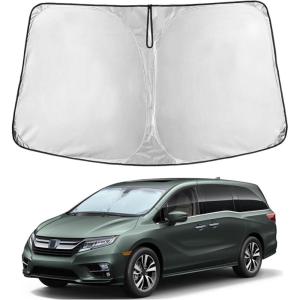 imageToyota Tacoma 20162025 Windshield Sunshade  4Layer 240T Front Window Shade Custom Fit for Toyota Tacoma 2Dr4Dr Pickup Truck  Sun Visor Blocks 100 UV Rays ampamp HeatFit for Honda Oddysey 20182025