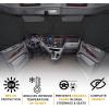 imageEcoNour Semi Truck Patriotic Flag Printed Sun Shade for Windshield and Side Windows  240T Windshield Sunshade to Block UVSun Heat Rays  Best for Semi Commercial ampamp Big Rig TruckBlack  White