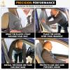 imageEcoNour Sweat Towel Car Seat Cover with Belt Shoulder Pad  Washable Car Seat Protector from Sweat Food Dirt Gym Swimming Workout  Waterproof Universal Seat Cover for Car Truck Van ampamp SUVGrey