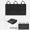 imageEcoNour Trunk Organizer for Car  SUV Collapsible Cargo Storage Box with Detachable Dividers Mesh Pockets ampamp Adjustable Straps  Multi Compartment Organizer for Groceries Tools Travel  BlackSeatMounted Organizer