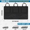 imageEcoNour Trunk Organizer for Car  SUV Collapsible Cargo Storage Box with Detachable Dividers Mesh Pockets ampamp Adjustable Straps  Multi Compartment Organizer for Groceries Tools Travel  BlackSeatMounted Organizer