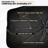 imageEcoNour Umbrella Windshield Sunshade for Car  Bendable Sun Visor for UV ampamp Interior Protection  Foldable Front Window Sunshade Suitable for Sedan and SUV  Sun Blocker for Car  XLarge 57quot x31quotLarge