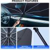 imageEcoNour Umbrella Windshield Sunshade for Car  Bendable Sun Visor for UV ampamp Interior Protection  Foldable Front Window Sunshade Suitable for Sedan and SUV  Sun Blocker for Car  XLarge 57quot x31quotXXXLarge