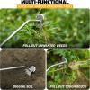 imageEcoNour Weed Puller Tool  Stainless Steel Weeder with Silicon Handle  Durable Weeding Remover Tool  Manual Weeder for Gardening  Effortless for Uprooting Weeds and Backyard Farm Planting1Pack